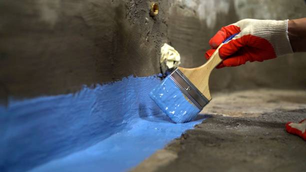 Commercial Exterior Waterproofing project at a Hartford, MI business property by SJ Waterproofing Pros